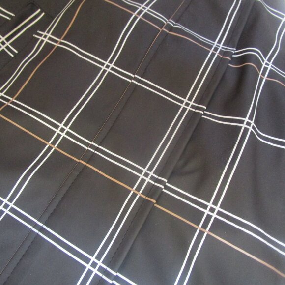 Miles the Label Grid Print on Black Hooded Raincoat 5Y NEW! - Picture 3 of 12